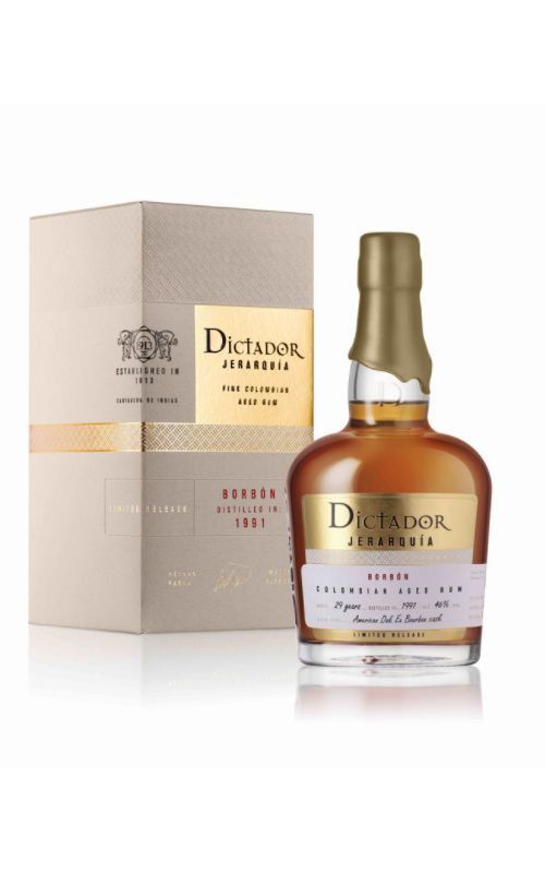 Dictador Jerarquia Borbon 29y 1991 0,7l 46% / Rok lahvování 2020