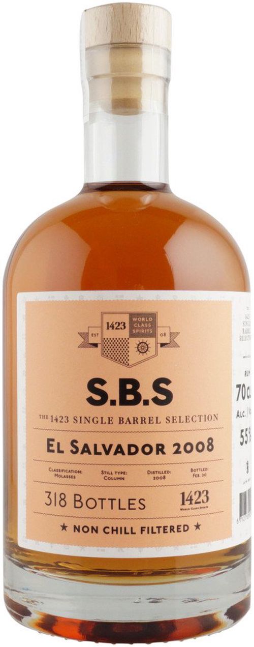 S.B.S El Salvador 12y 2008 0,7l 55% L.E. / Rok lahvování 2020