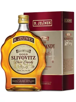 Gold Slivovitz kosher 10yo 50% 0,7l (tuba)